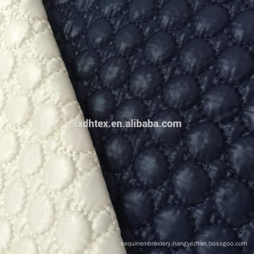 quilted thermal fabric,100% polyester embroidered fabric for winter jacket